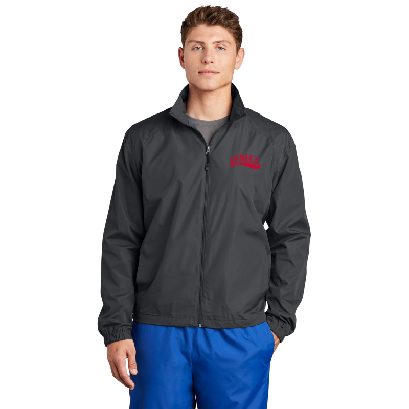 JST70 Sport-Tek® Full-Zip Wind Jacket; LEFT CHEST EMBROIDERED LOGO JST70 Sport-Tek® Full-Zip Wind Jacket; LEFT CHEST EMBROIDERED LOGO