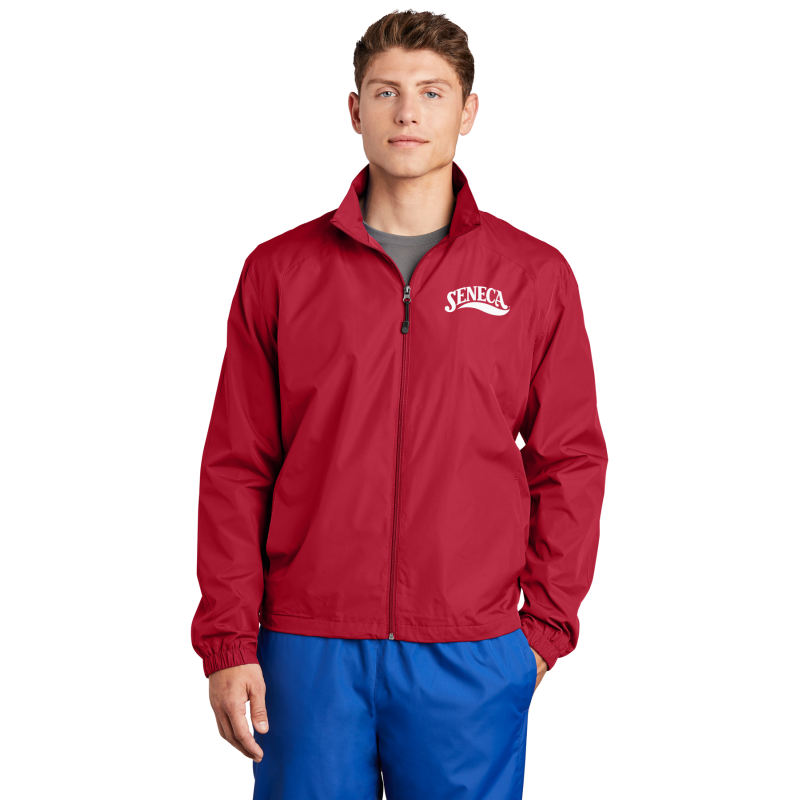 JST70 Sport-Tek® Full-Zip Wind Jacket; LEFT CHEST EMBROIDERED LOGO JST70 Sport-Tek® Full-Zip Wind Jacket; LEFT CHEST EMBROIDERED LOGO
