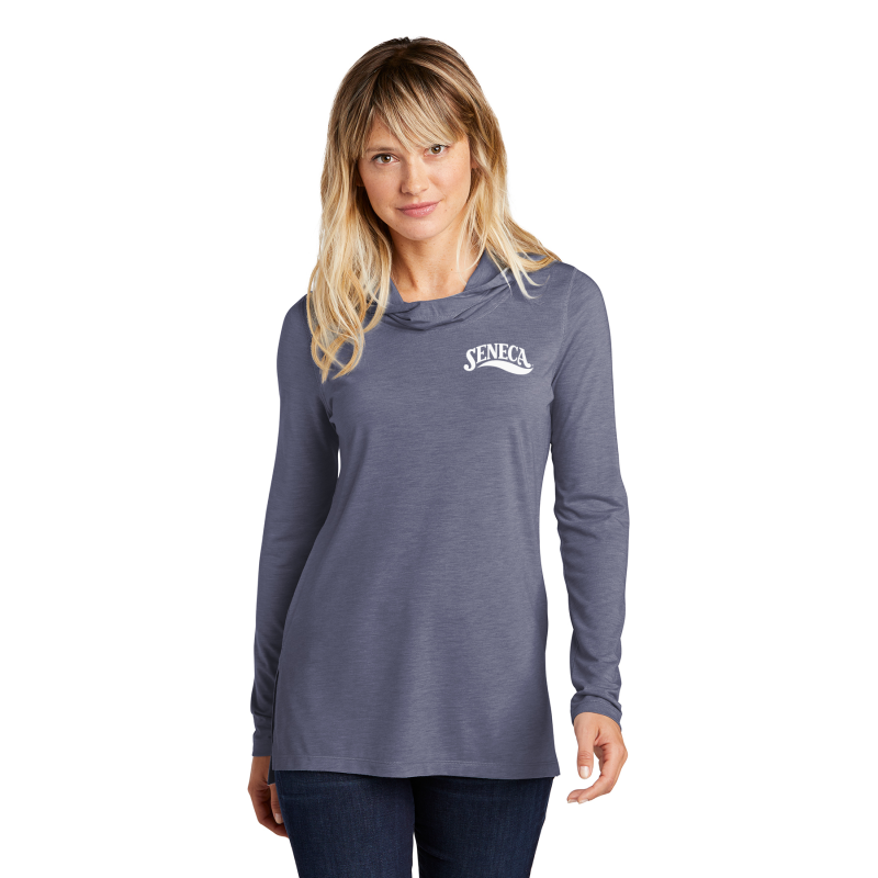 LST406  Sport-Tek ® Ladies PosiCharge ® Tri-Blend Wicking Long Sleeve Hoodie; EMBROIDERED LOGO LEFT CHEST