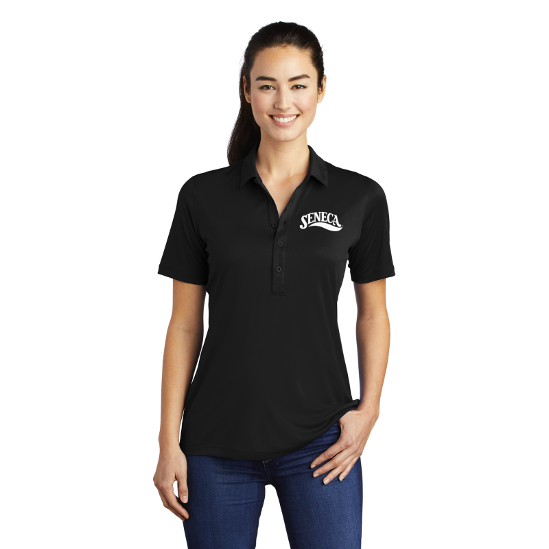 LST520 Sport-Tek ® Ladies Posi-UV® Pro Polo; EMBROIDERED LOGO LEFT CHEST