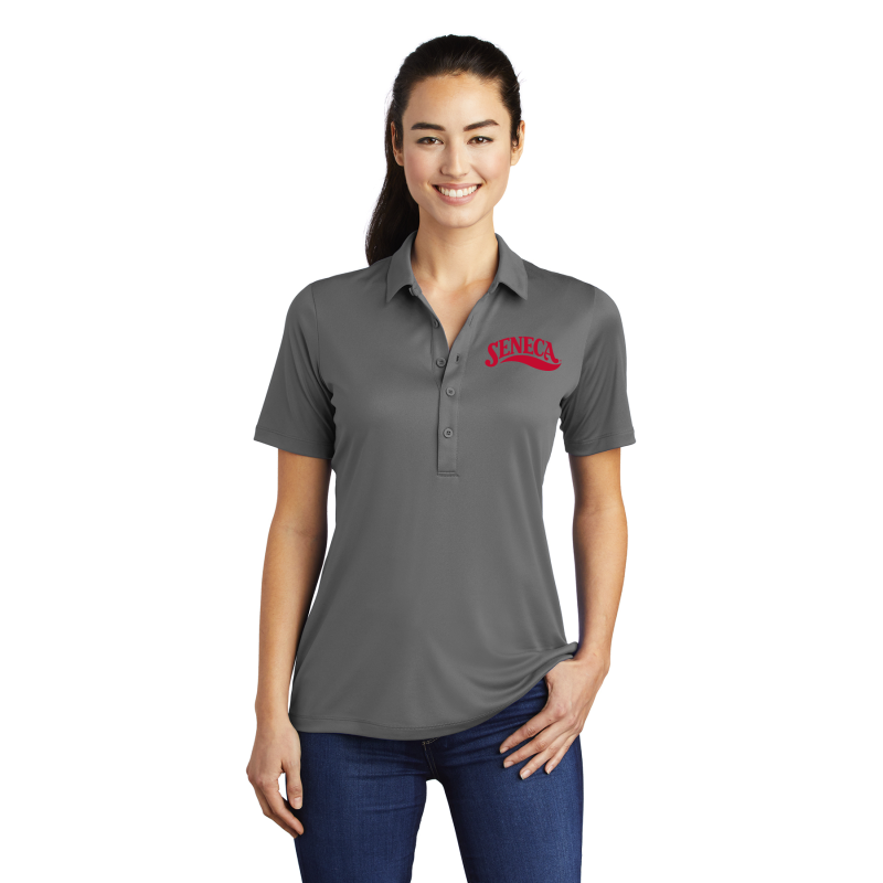 LST520 Sport-Tek ® Ladies Posi-UV® Pro Polo; EMBROIDERED LOGO LEFT CHEST