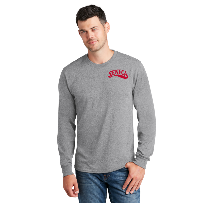   PC54LS Port & Company® Long Sleeve Core Cotton Tee; LEFT CHEST LOGO