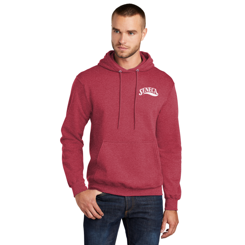   PC78H Port & Company® Core Fleece Pullover Hooded Sweatshirt; LEFT CHEST LOGO