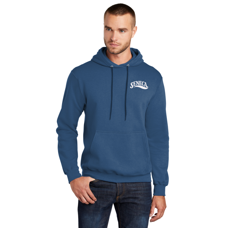   PC78H Port & Company® Core Fleece Pullover Hooded Sweatshirt; LEFT CHEST LOGO